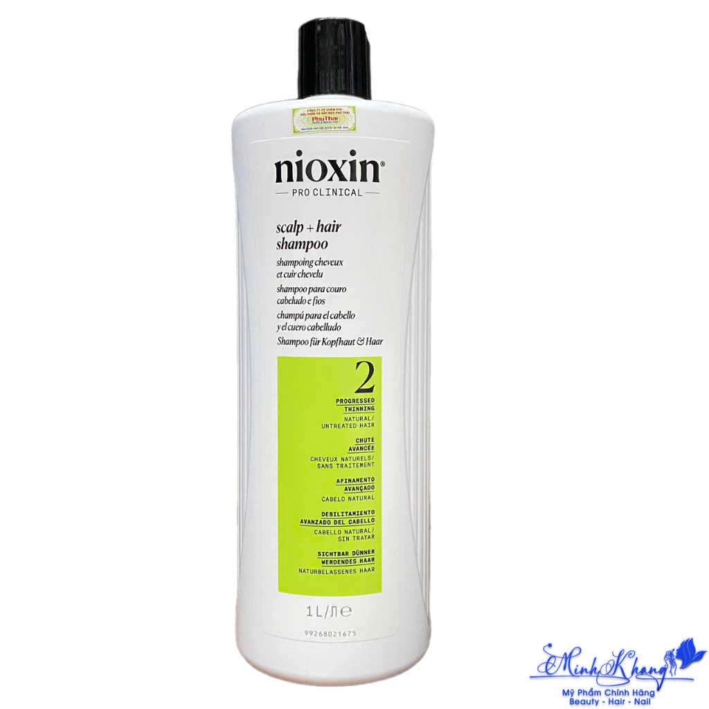 Dầu gội chống rụng tóc Nioxin System 2 Shampoo 1000ml | MK |