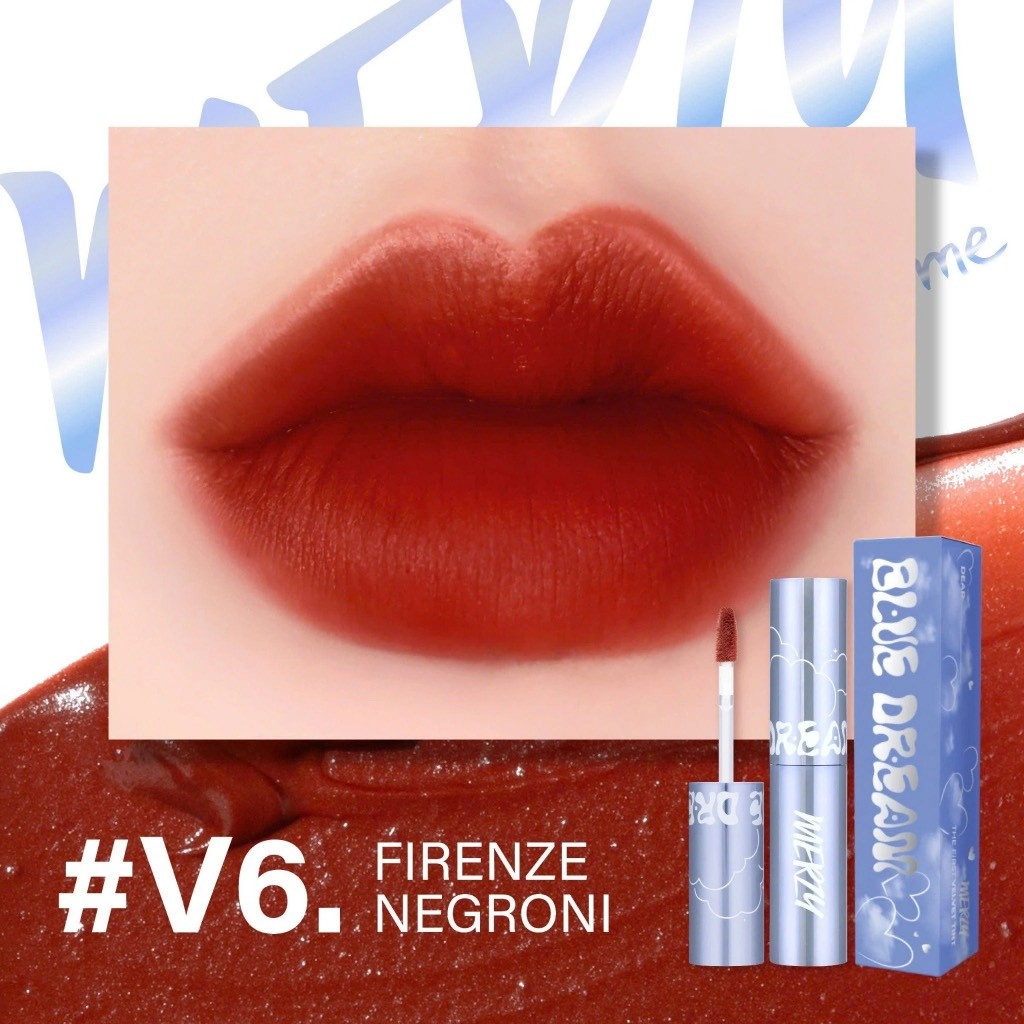 Son Kem Lì Không Trôi Lem Merzy The First Velvet Tint 4.5g V6 BLUE DREAM FIRENZE NEGRONI