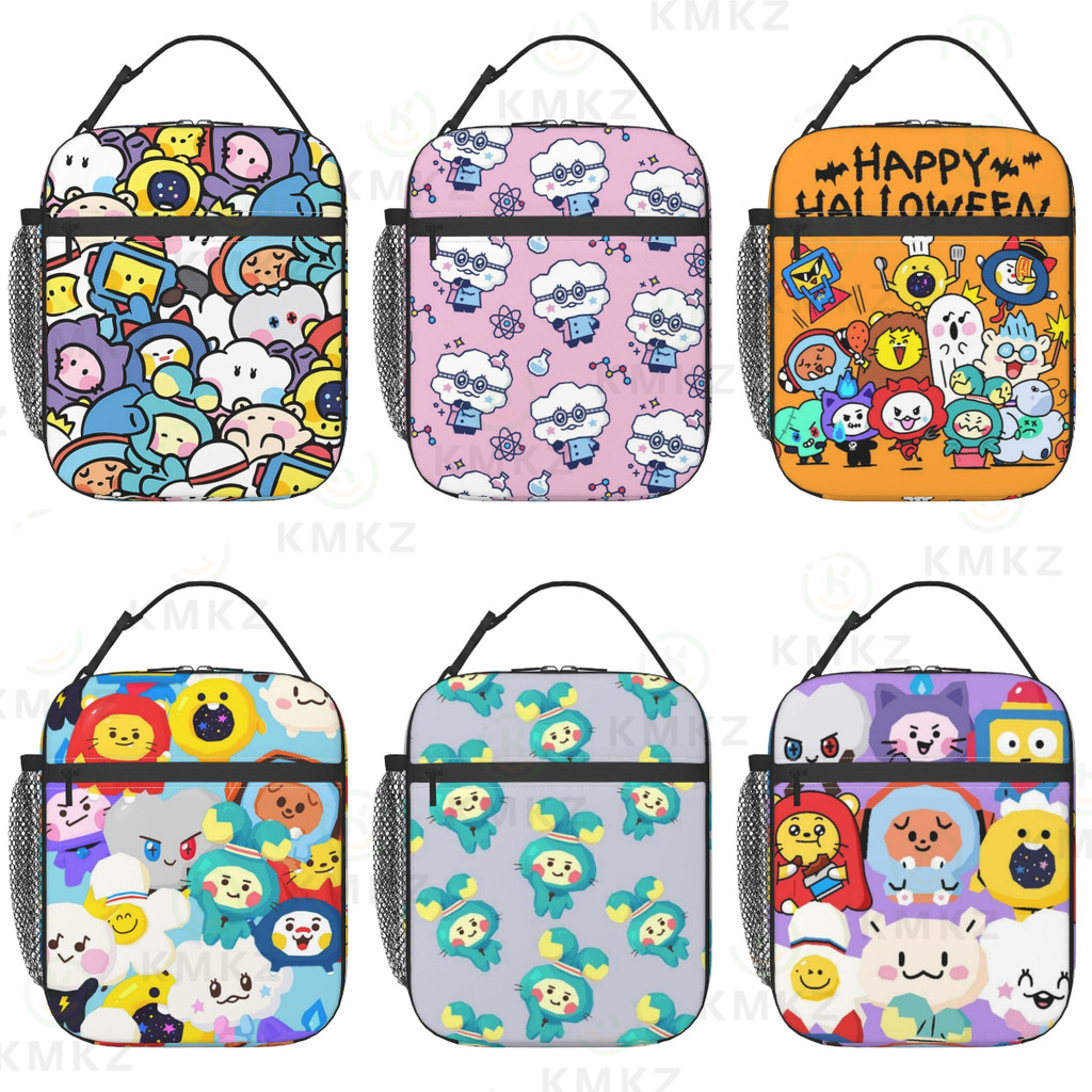 Túi đựng đồ ăn trưa cách nhiệt Truz TREASURE, túi tote ăn trưa di động dành cho học sinh, hộp cơm tr