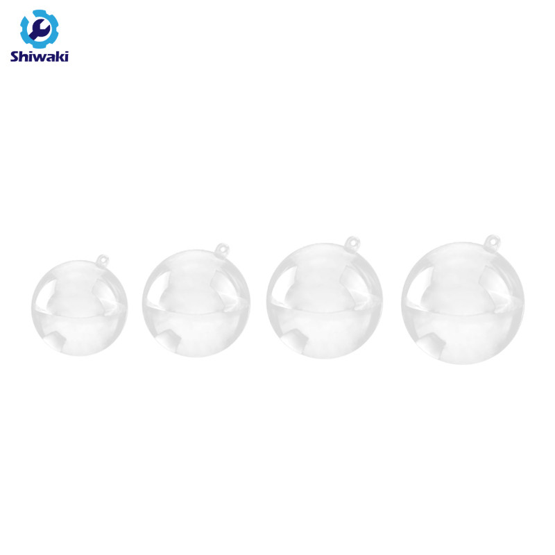 10 Chiếc Nhựa Tròn Bóng Giáng Sinh Bauble Trang Trí Quà Tặng Hàng Thủ Công 40mm
