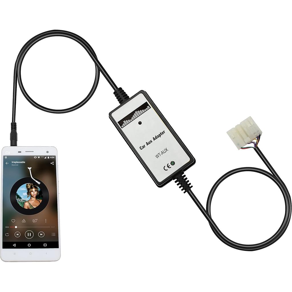 Bộ chuyển đổi Aux, Bộ đổi CD âm thanh nổi trên ô tô Bộ chuyển đổi giao diện Aux 3,5 mm cho Toyota 5 