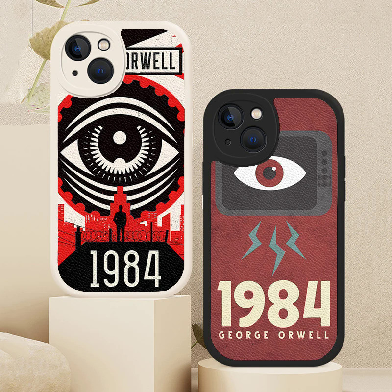 TP-1 1984 George Orwell Sách Tiểu Thuyết Da Cừu Dành Cho iPhone 13 12 Pro Mini 8 7 Plus SE 2020 X XR