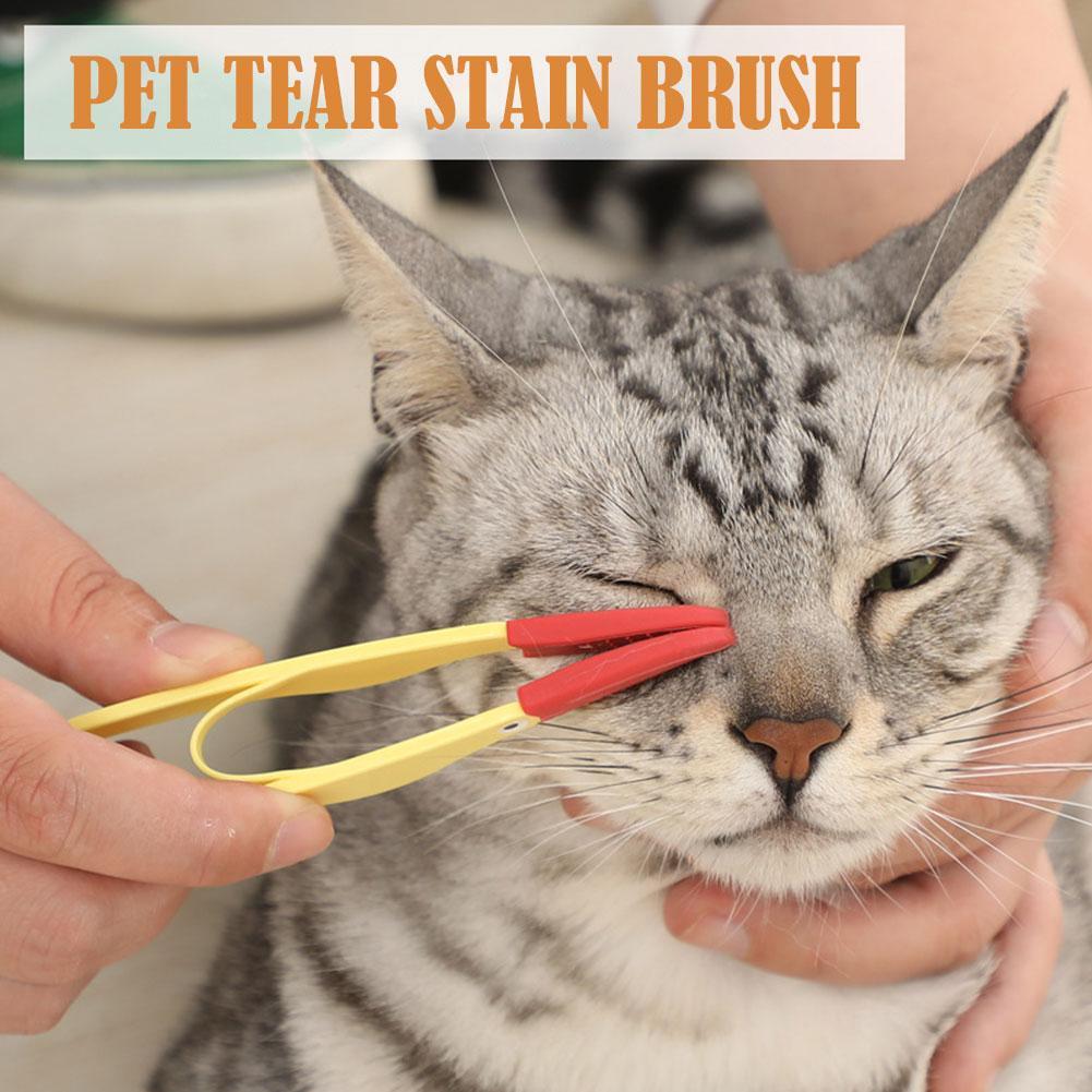 Pet Tear Stain Brush Soft Brush Clip Cleaning Brush Fes Brush Eye Tool Clean Eye T4j5