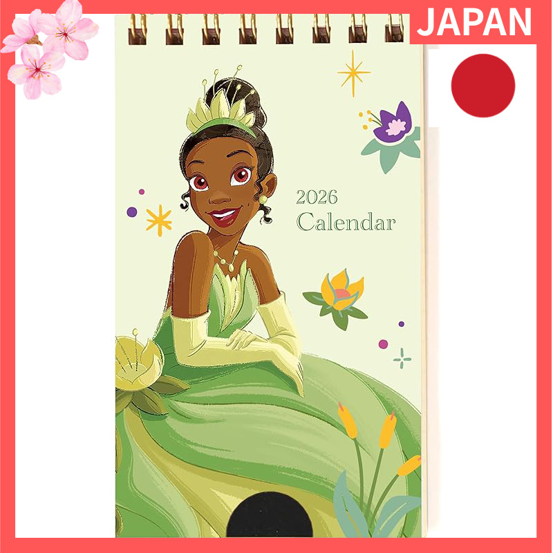 Todan 2026 Disney Princess / Pocket Calendar (Tiana) 12.3 x 7 cm TD-30085-K【Direct from Japan】
