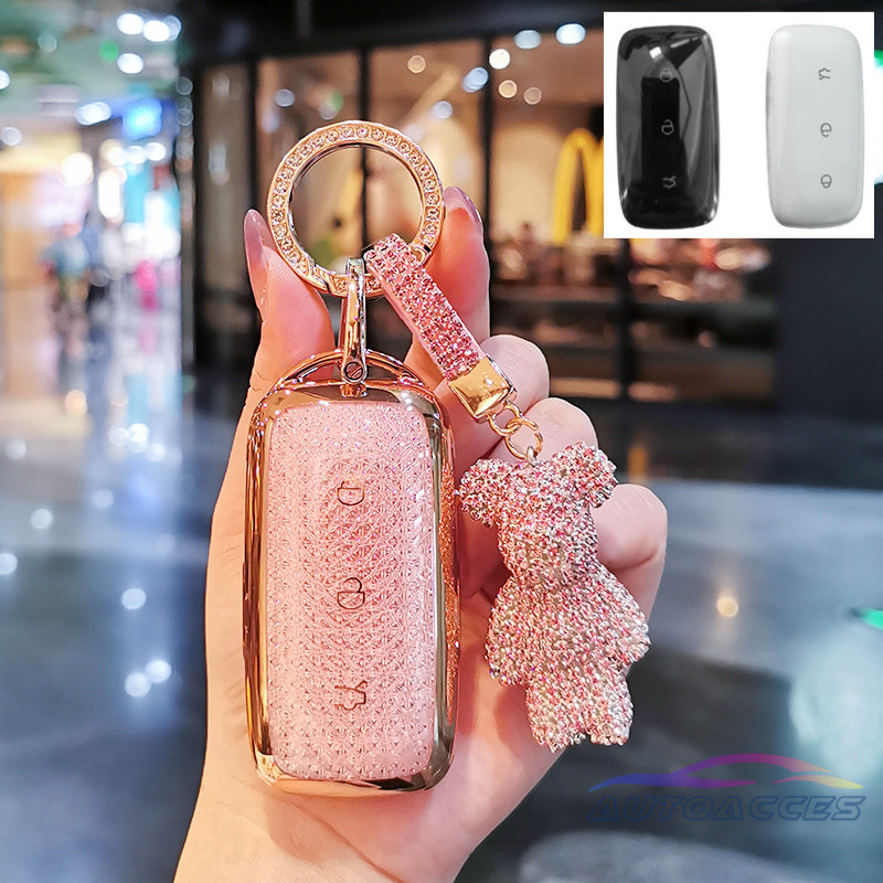 Hộp đựng chìa khóa từ xa Chìa khóa ô tô Vỏ chìa khóa Fob cho Geely EX5 Pro EX5 Max Geely EX5 SUV ev,