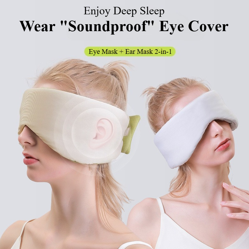 Mới Ấm Áp Thoáng Mát Dual Sense Eye Covers Space Capsule Blackout Eye Mask Ngủ Văn Phòng Du Lịch Ngủ