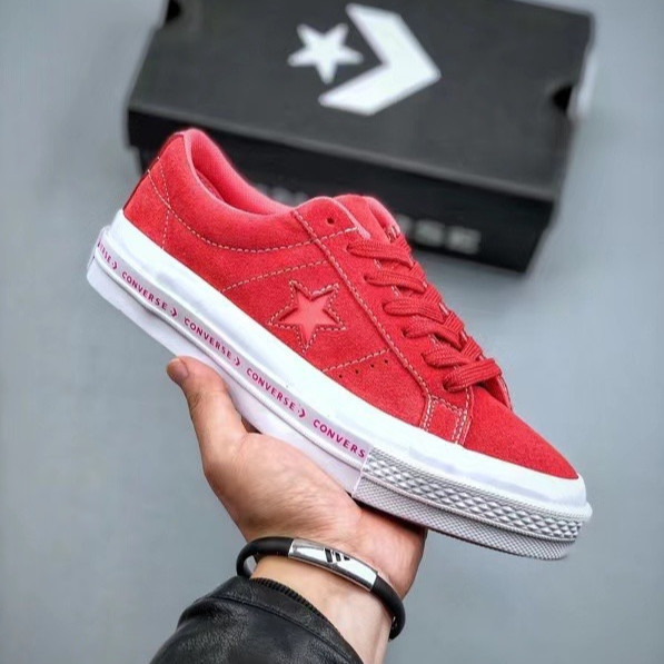 E Star Academy giày đế thấp màu đỏ