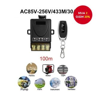 Công tắc điều khiển từ xa không dây AC220V433MHZ / 30A1 Bộ thu rơle AC có bộ phát