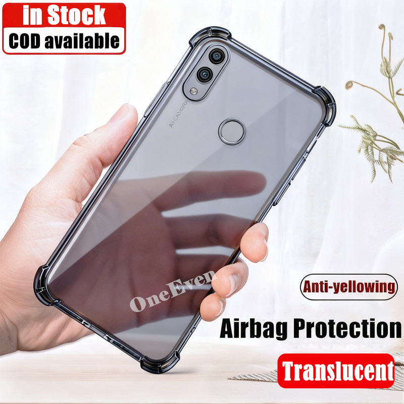 Dành Cho Huawei Honor 10 Lite HRY-LX1 LX2 LX1MEB Silicon Mềm Mờ Màu Đen Thạch Trong Suốt Cấp Quân Sự