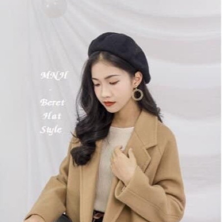 Mũ Nón Dạ Nồi Nữ Hàn Quốc BR01 | Phong Cách Trẻ Trung | Giữ Ấm Tốt | Đa Dạng Màu Hot Trend | BigBuy360 - bigbuy360.vn