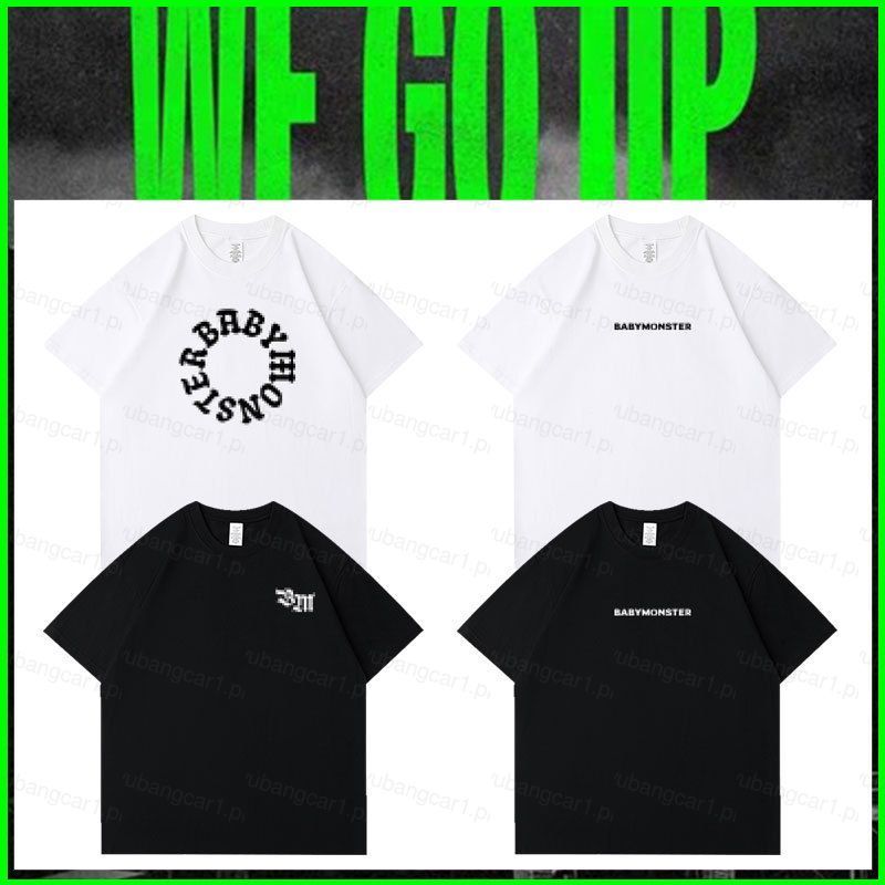 YB1 BABYMONSTER WE GO UP RAMI AHYEON RORA Áo thun KPOP tay ngắn BY1