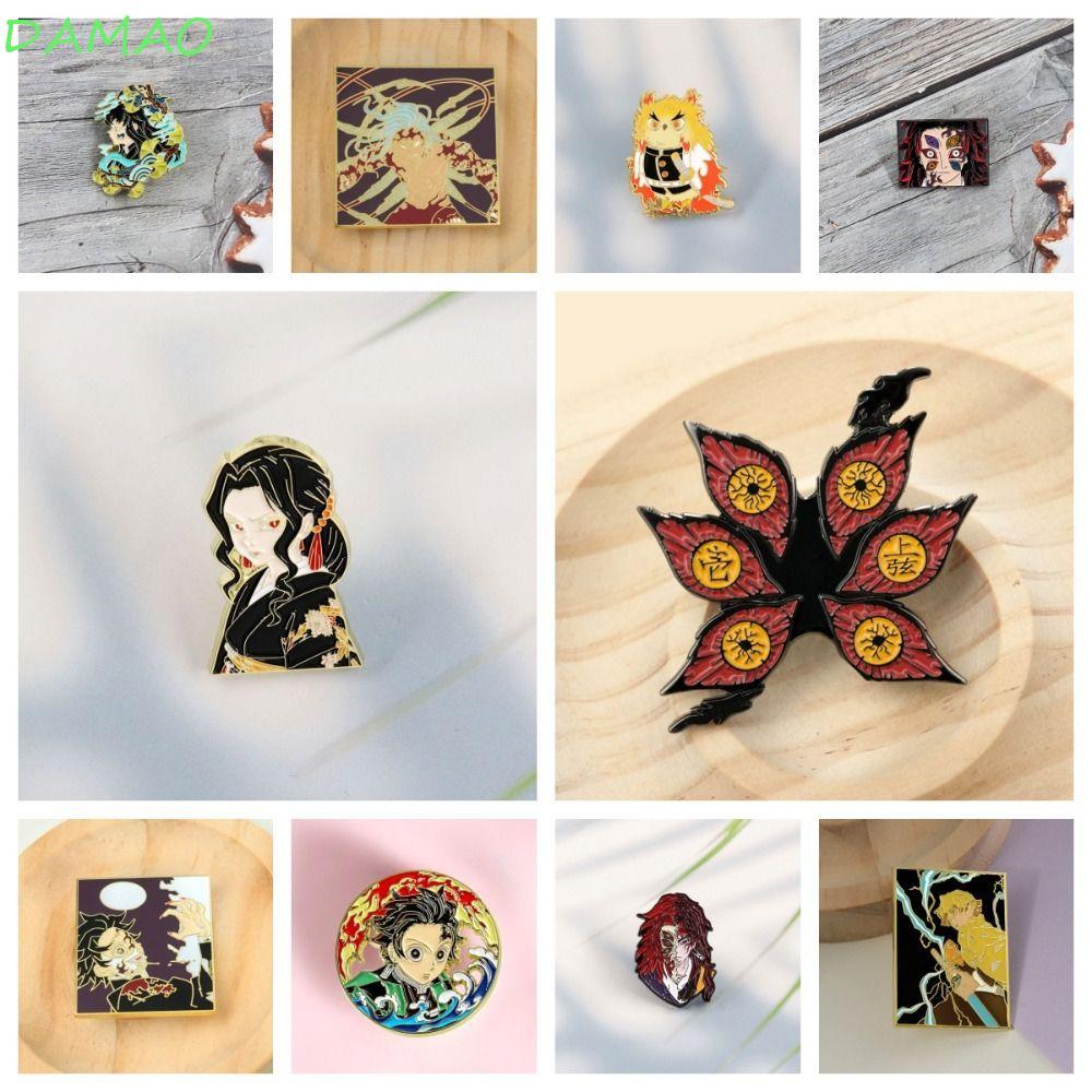DAMAO Demon Slayer Pin, Anime Hàng Hóa Tomioka Giyu Hoạt Hình Anime Trâm Cài Pin, Thời Trang Kochou 