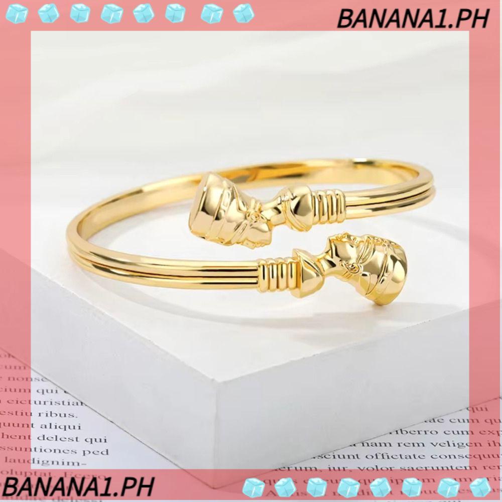 BANANA Vòng đeo tay Ai Cập, Vòng đeo tay móc Pharaoh bằng đồng cổ điển Ai Cập, Vòng đeo tay nữ hoàng