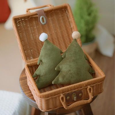 Cây Thông Noel Nhồi Bông COOKIE Vải Nhung Gấu Bông Cho Bé Đáng Yêu Noel