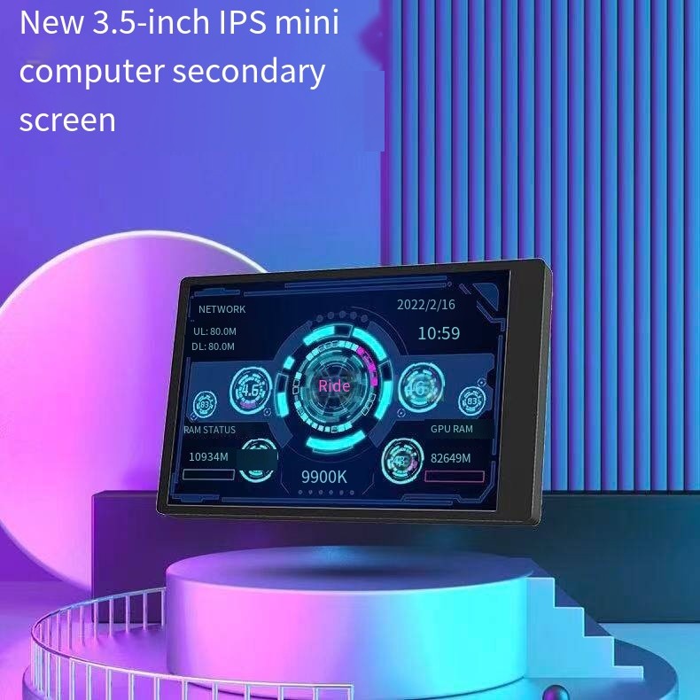 TURZX 3.5 / 5 Inch IPS USB Màn Hình Thứ Hai Cho Máy Tính CPU GPU RAM HDD Màn Hình Loại C Hiển Thị KH