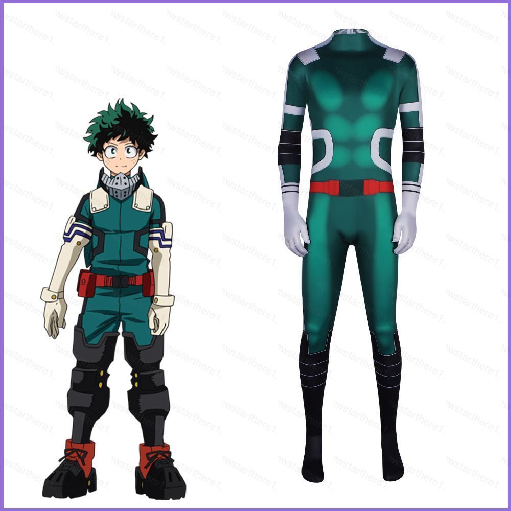 Trang Phục Bodysuit Cosplay Midoriya Izuku (Deku) cho Tiệc Halloween
