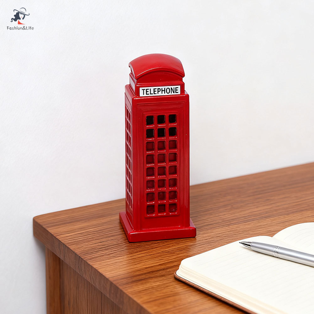 Mini Uk Kiosk Điện Thoại Sưu Tập Hình Đúc Kim Loại London Sưu Tập Trang Trí Bàn Trang Trí Giọng