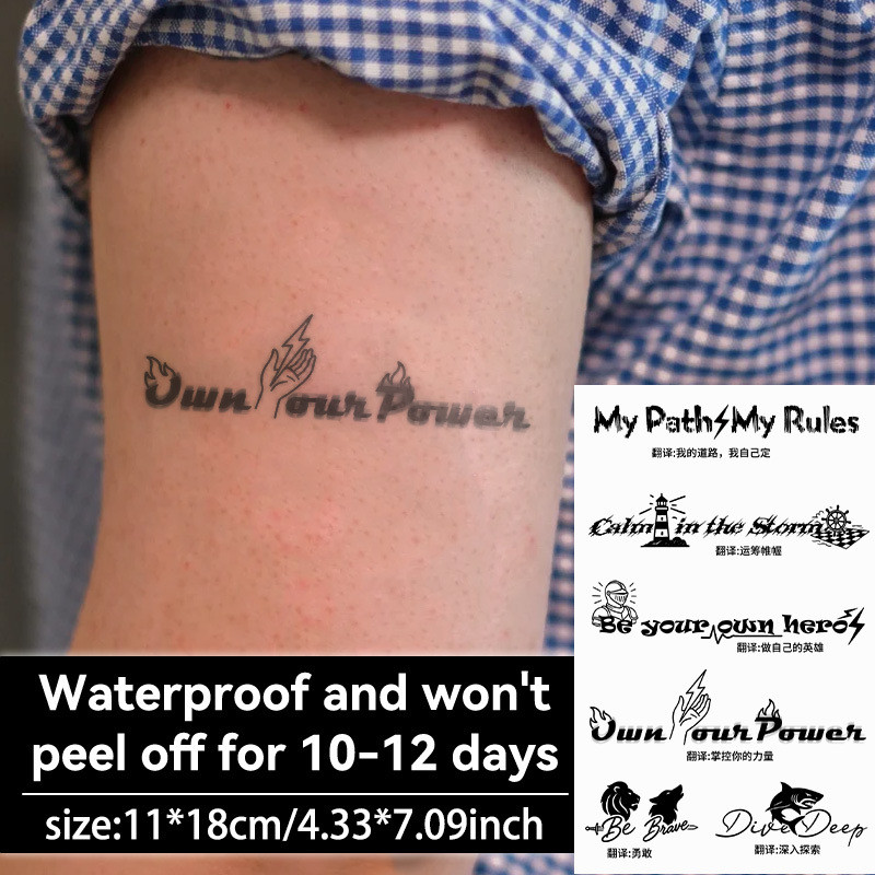 Miếng Dán Hình Xăm Chống Thấm Nước Lâu Dài 30 Ngày Hình Xăm Ma Thuật Hình Xăm Giả Hình Xăm Tối Giản 