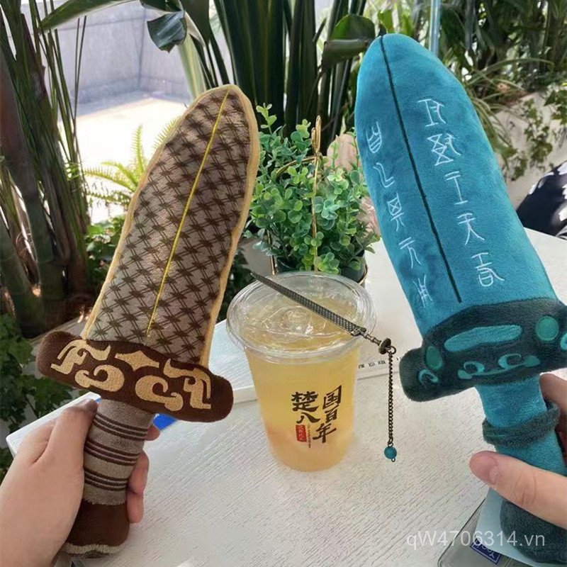 Lớn Béo Gối Sang Trọng Sáng Tạo Dễ Thương Wu Wang Trẻ Em Thanh Kiếm Móc Đào Tạo Kiếm Sĩ Chương Bé Th