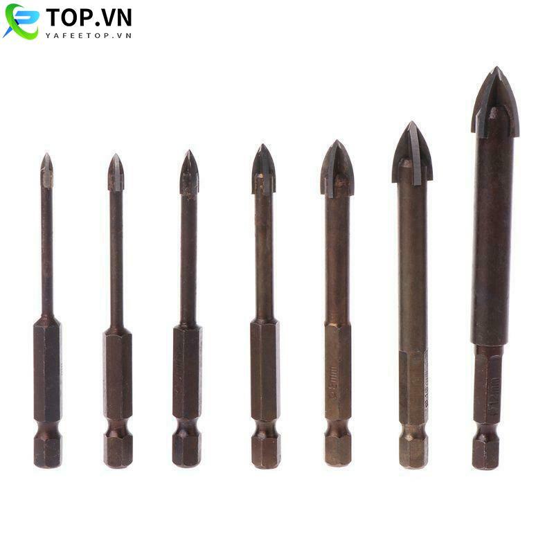 Drill Bit Concrete Granite Opener Plastic Spear Head Stone Wood Brown Workshop