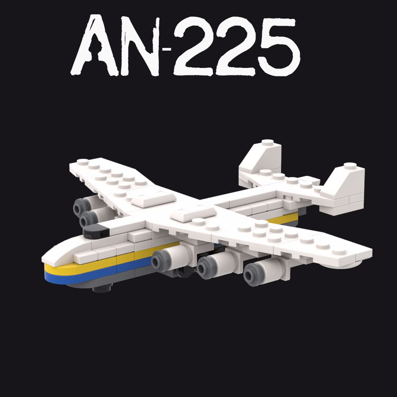 An225 Máy Bay Vận Chuyển Hàng Không Máy Bay Lắp Ráp Đồ Chơi Mô Hình Đồ Trang Trí Tương Thích Lego Hạ
