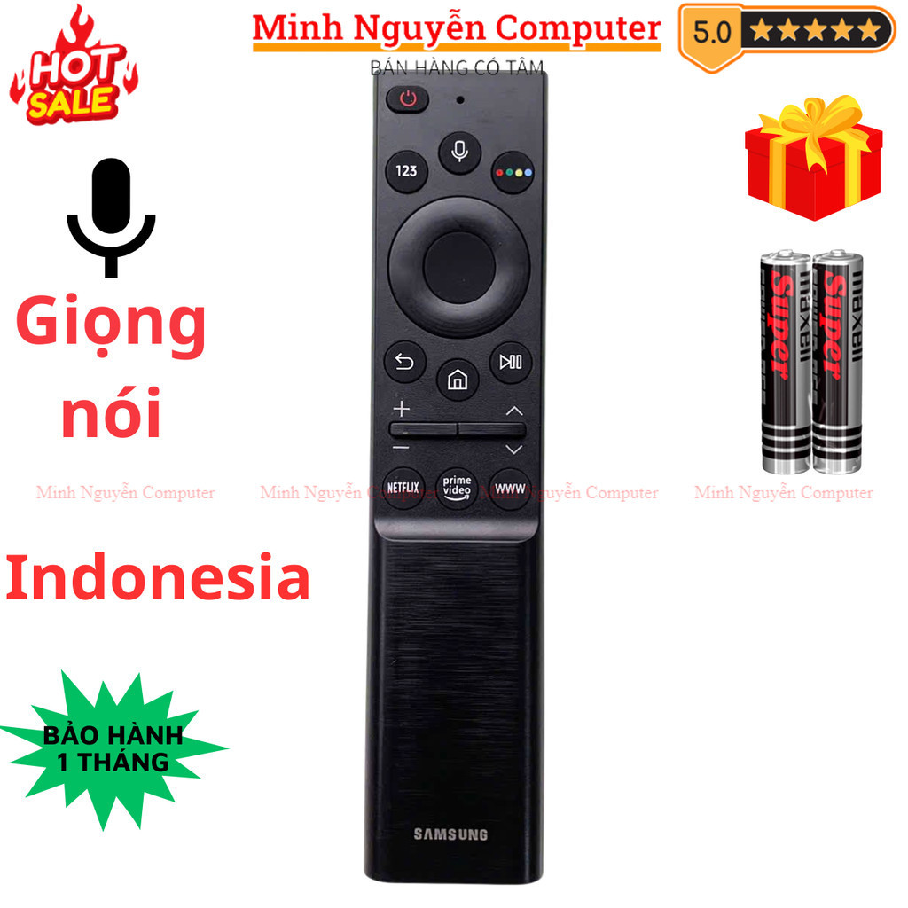 Remote điều khiển tivi Samsung Mã 32 Hàng Indonesia, giọng nói, điều khiển TV Samsung 4K internet