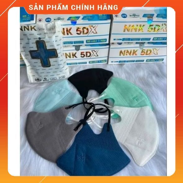 [Hộp 50 chiếc] khẩu trang 5D người lớn Quai Thun Nnk