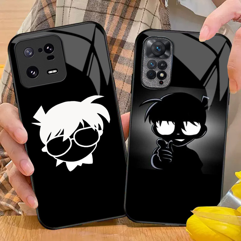 Ốp Điện Thoại Thủy Tinh Thám Tử Lừng Danh Conan 11 Cho Xiaomi POCO X3 X4 GT NFC X5 X6 PRO 5G F3 F4 F