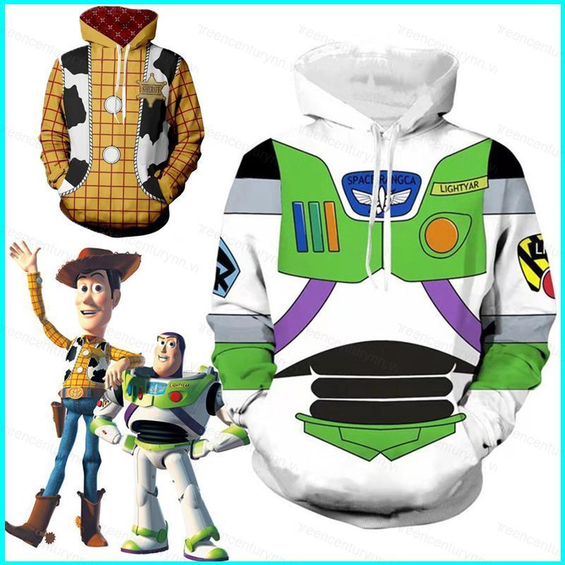 Bộ đồ hóa trang Buzz Lightyear và Woody Toy Story cho trẻ em và người lớn