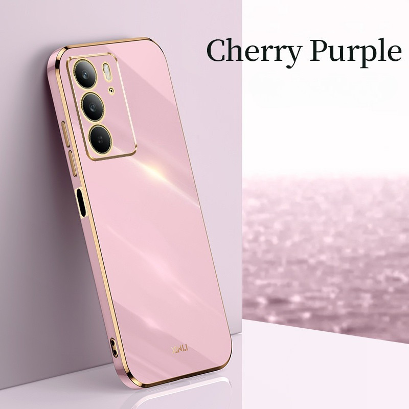 Dành Cho Realme P3 Lite Ốp Lưng Silicon Mềm Chống Sốc Mạ Điện Vỏ Điện Thoại Cho Realme P3 Lite P3lit