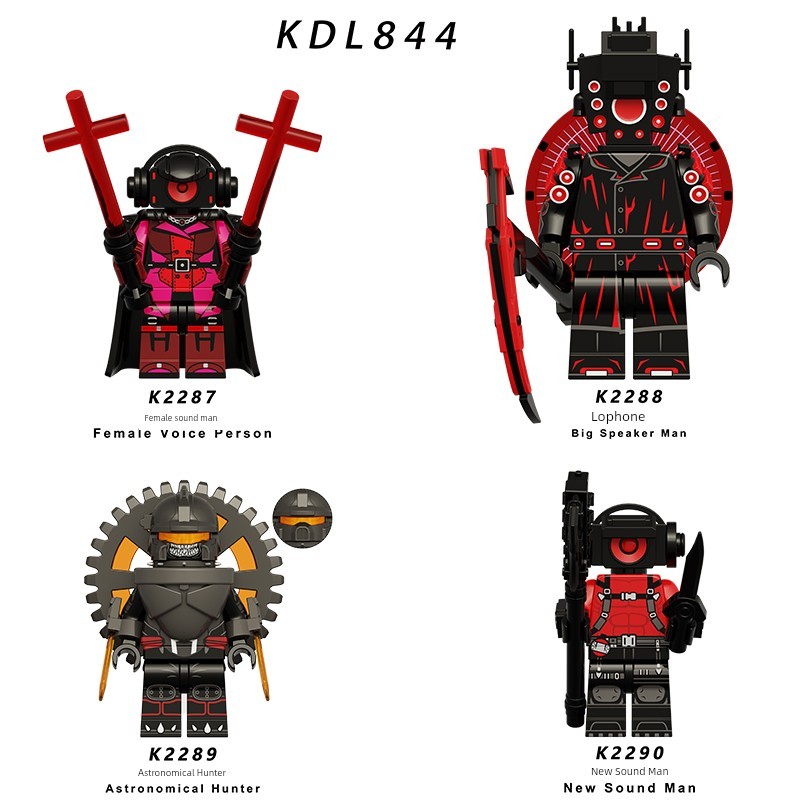 Thích ứng với Lego Toilet Man Super Audio Man Astronomy Hunter KDL844 Khối xây dựng lắp ráp đồ chơi