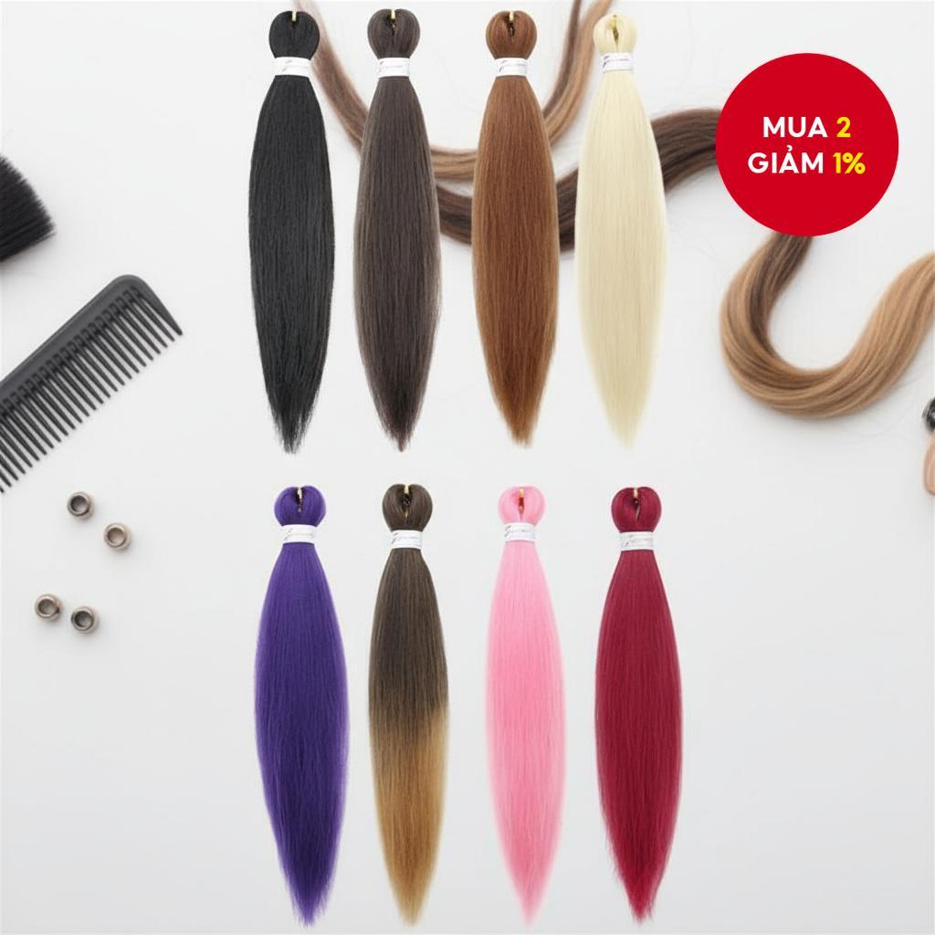 20 Inch Jumbo Braid Pre-Stretched Hair Extensions Easy Crochet Hair Bundles Yaki Straight Ombre Synt