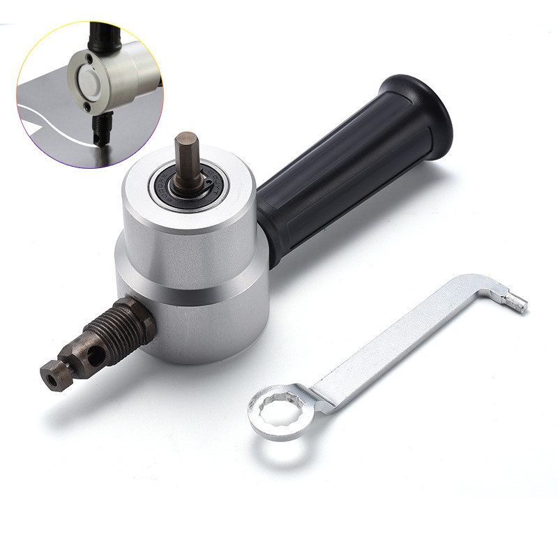 Nibble Cắt Kim Loại Hai Đầu Tấm Nibbler Cưa Dụng Cụ Cắt Khoan Đính Kèm Dụng Cụ Cắt Miễn Phí Nibbler 