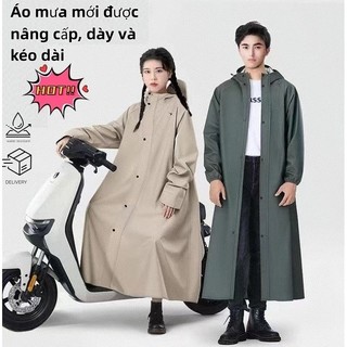 áo mưa nam nữ Áo mưa đi xe máy Trùm kín vải Oxford siêu bền chống thấm an toàn đi xe máy xe điện Có khóa kéo và túi