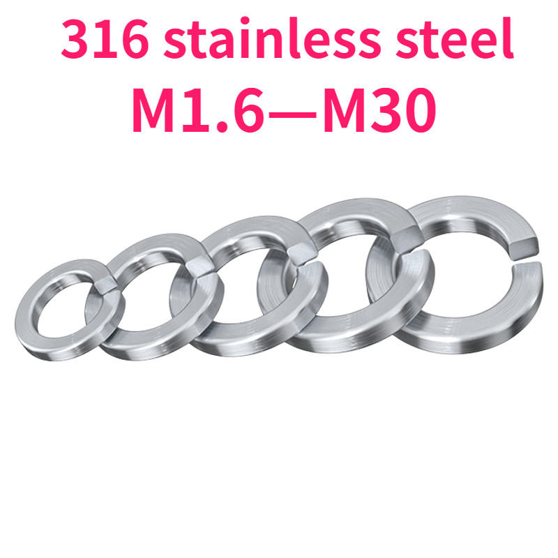 Miếng đệm đàn hồi inox 316, miếng đệm lò xo GB93 miếng đệm M1.6 / M2 / M2.5 / M3-M30 【 999-MB 】