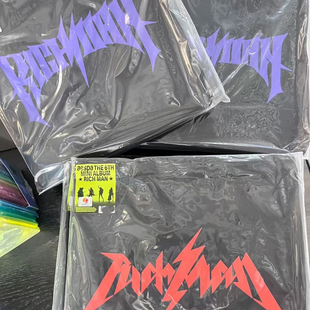 aespa mini 6 album rich man bag phiên bản túi vải