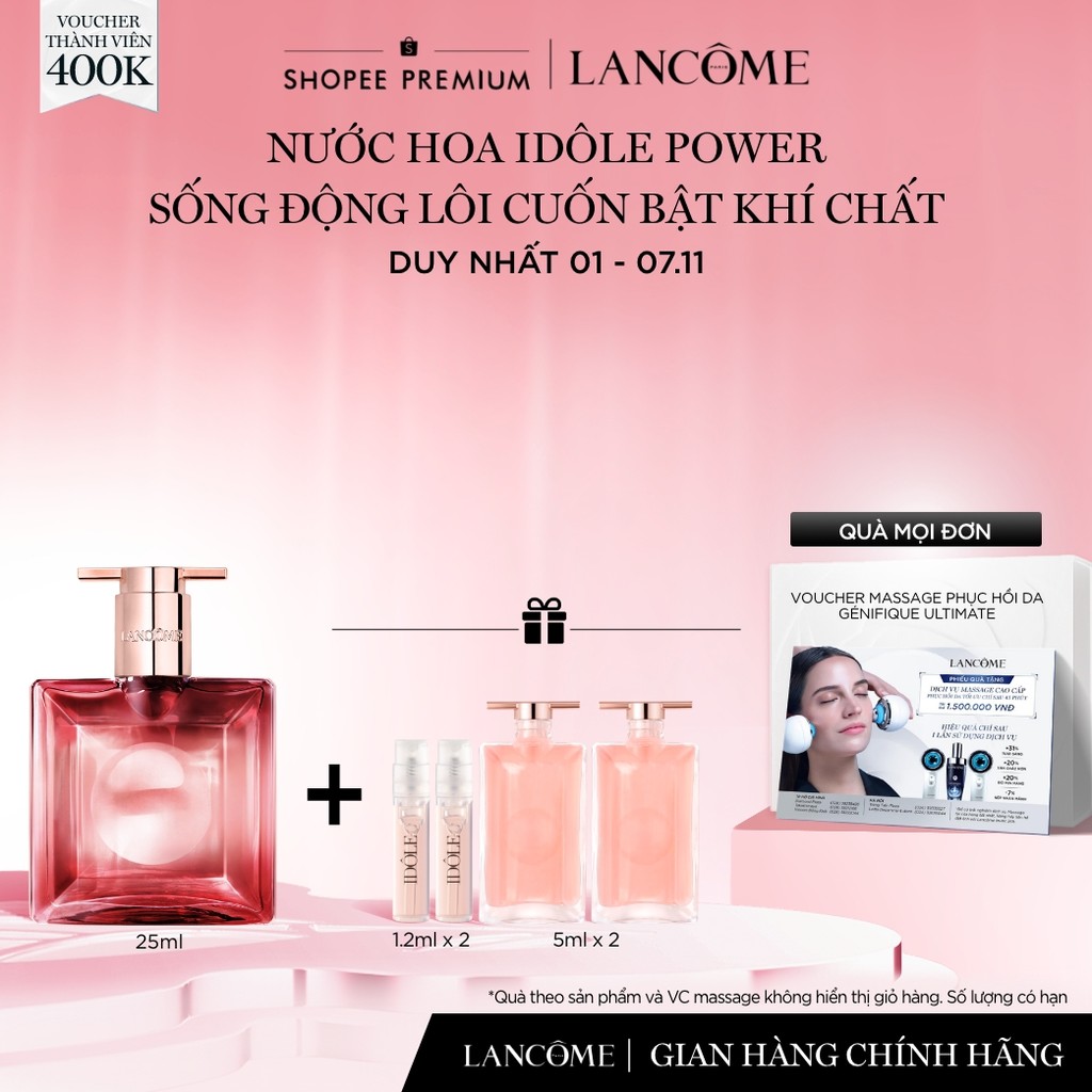 Nước Hoa Lancome Idole Power 25ml Sống Động Lôi Cuốn Bật Khí Chất