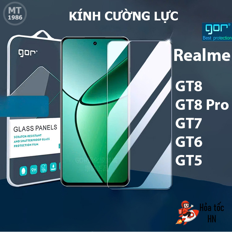 Kính cường lực Gor Realme GT8/ GT8 PRO/ GT7/ GT6/ GT5/ GT3/ Realme Neo 7/ NEO 7X/ NEO 7 TURBO Neo 5/