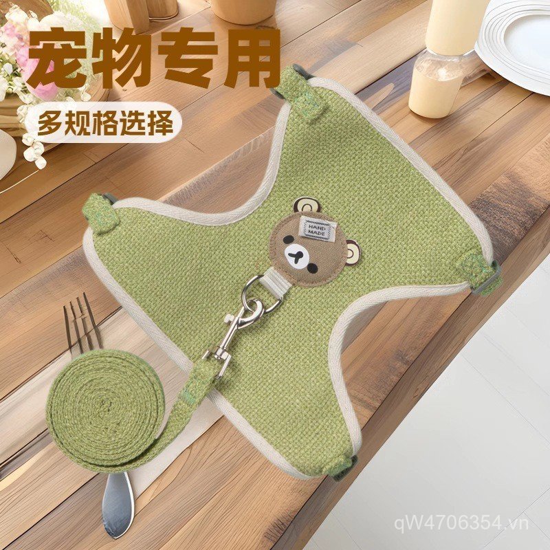 Đồ dùng cho thú cưng Dây xích Hoạt hình Phong cách mới Áo Vest Phong cách chó Gấu có thể điều chỉnh 