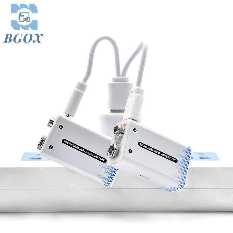 [BGOX] Pin 9V Pin 9V li-ion Type-C Pin 9v lithium cho Micro vạn năng Cáp sạc USB VN