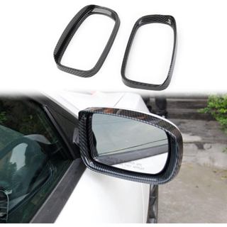 Crosselec Sợi Carbon Bên Cửa Gương Tấm Che Đúc Viền Cho Dodge Sạc 2015-2021