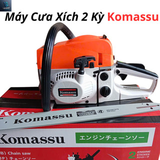 Máy cưa xích chạy xăng 2 thì KOMASSU công suất lớn-lam 55 cm-Máy đầy đủ phụ kiện-Bảo hành 6 tháng 