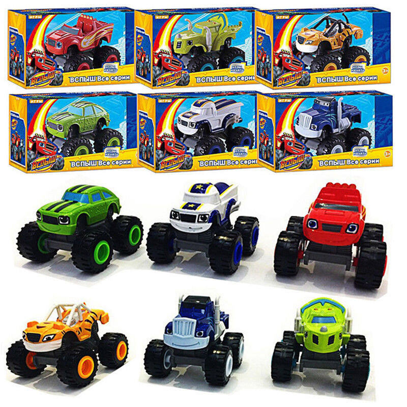 Blaze and Monster Machines Siêu đóng thế Blaze Xe tải đồ chơi trẻ em