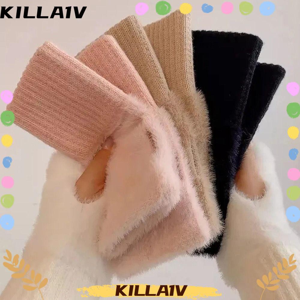 Găng tay nửa ngón Killa1v - Cách nhiệt, ấm áp với thiết kế sang trọng và mềm mại, phụ kiện hoàn hảo 