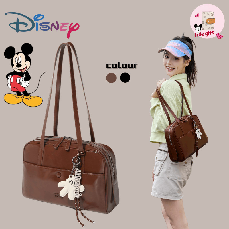 Disney Chính Hãng Chuột Mickey Series Chống Thấm Nước Túi Tote Đeo Vai Đa Năng Nữ Túi Đeo Ngang