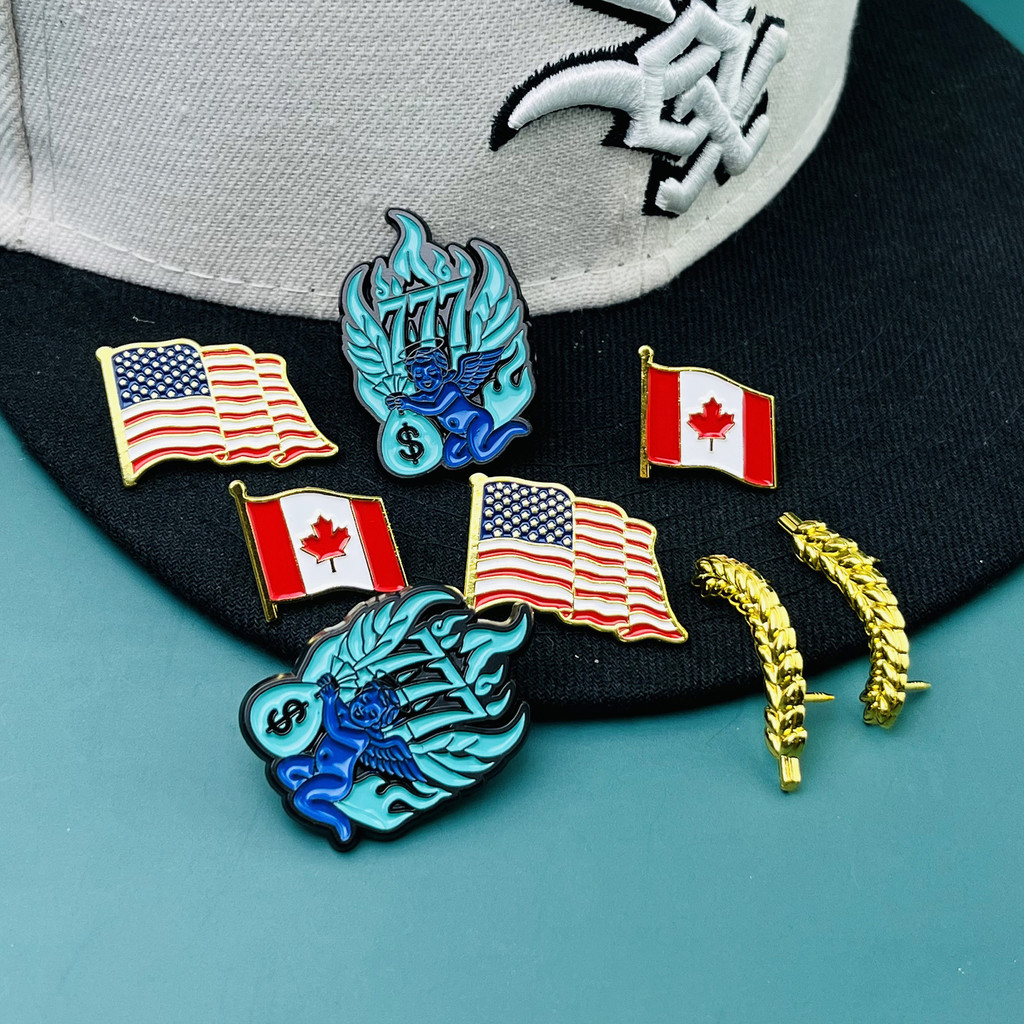 Retro Mexican Decoration Hat Pins Metal Enamel  Brooches Baseball Hat Brooches BSVV