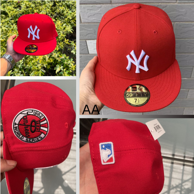 Mũ Baseball New Era 59FIFTY New York Yankees Màu Đỏ - Phong Cách Hip-Hop Cổ Điển