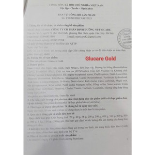 Sữa Glucare Gold 850g