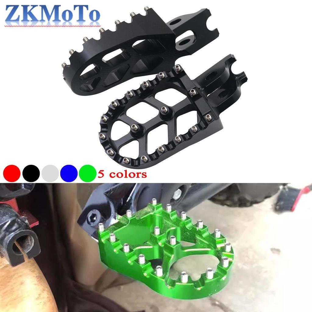 Xe Máy CNC Chân Còn Lại Footpegs Chốt Bàn Đạp Cho KAWASAKI KX250 KX450 KX250F KX450F KX250X KX450X K