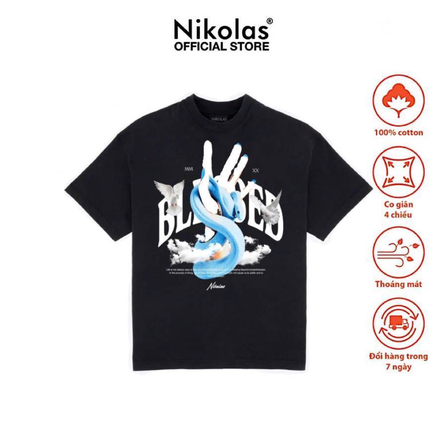 Áo thun Unisex Nikolas Blessed Tee